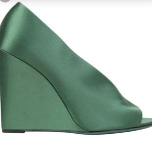 Burberry Prorsum Hunter Green Wedges Size 35 (EU)